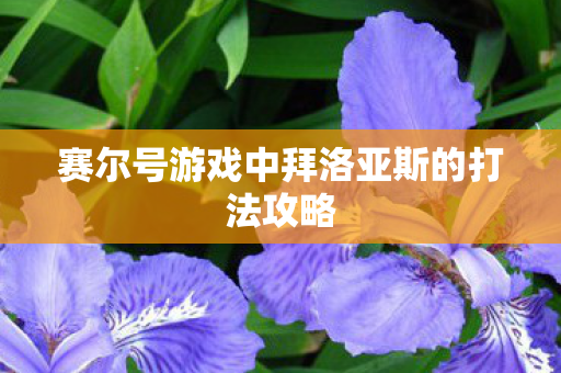 赛尔号游戏中拜洛亚斯的打法攻略图片