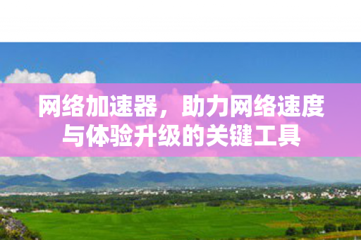 助力网络速度与体验升级的关键工具图片