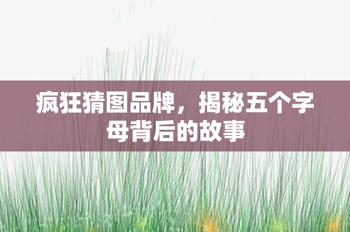 揭秘五个字母背后的故事图片