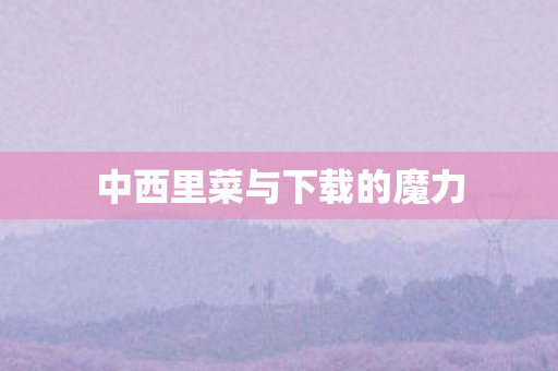 中西里菜与下载的魔力图片