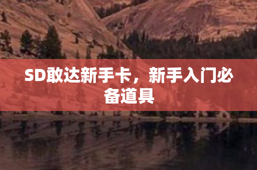新手入门必备道具图片