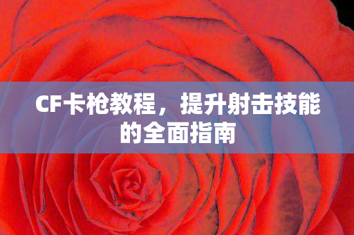 提升射击技能的全面指南图片