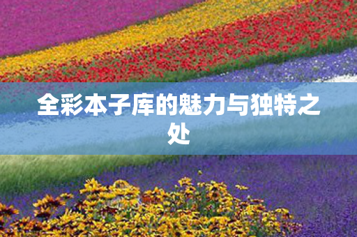 全彩本子库的魅力与独特之处图片