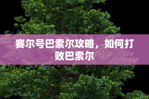 赛尔号巴索尔攻略图片