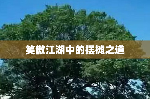 笑傲江湖中的摆摊之道图片