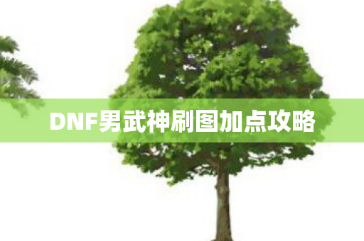 DNF男武神刷图加点攻略图片