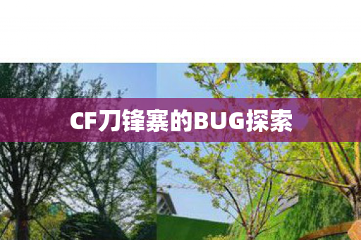 CF刀锋寨的BUG探索图片