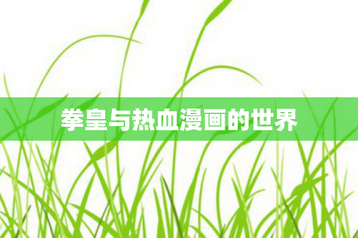 拳皇与热血漫画的世界图片