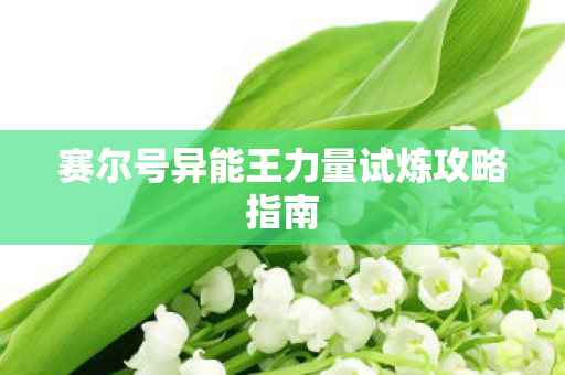赛尔号异能王力量试炼攻略指南图片