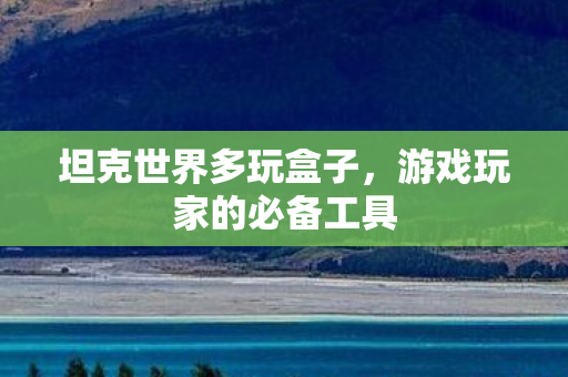 游戏玩家的必备工具图片