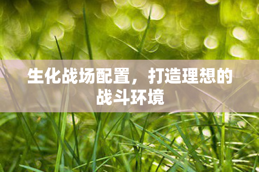 打造理想的战斗环境图片