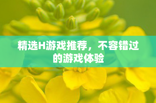 不容错过的游戏体验图片
