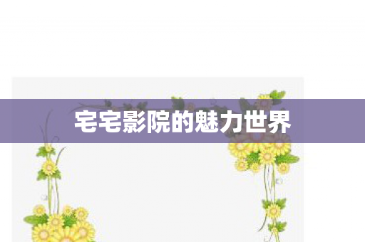 宅宅影院的魅力世界图片