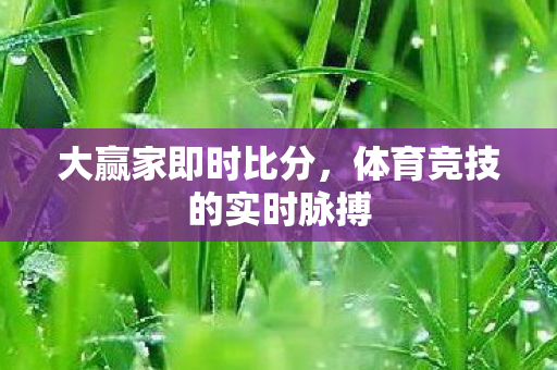 体育竞技的实时脉搏图片