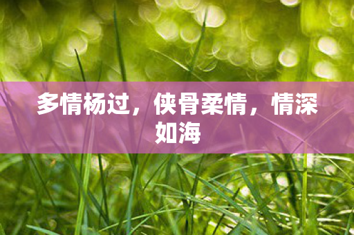 多情杨过图片