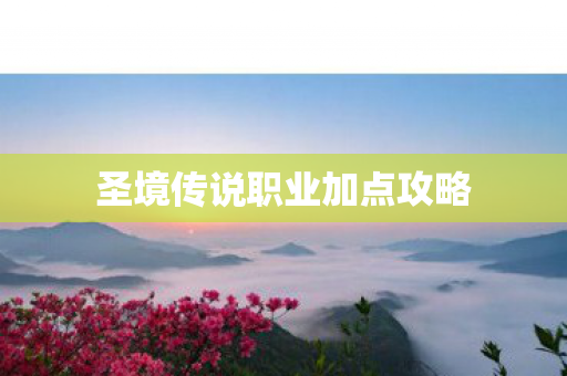 圣境传说职业加点攻略图片