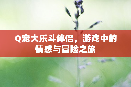 游戏中的情感与冒险之旅图片
