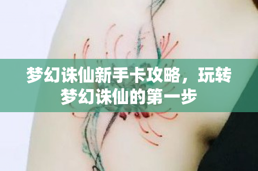 玩转梦幻诛仙的第一步图片