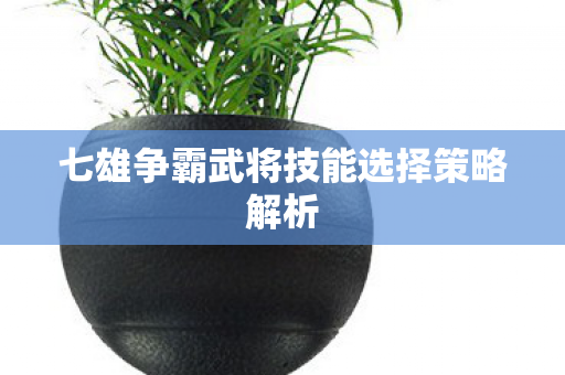 七雄争霸武将技能选择策略解析图片