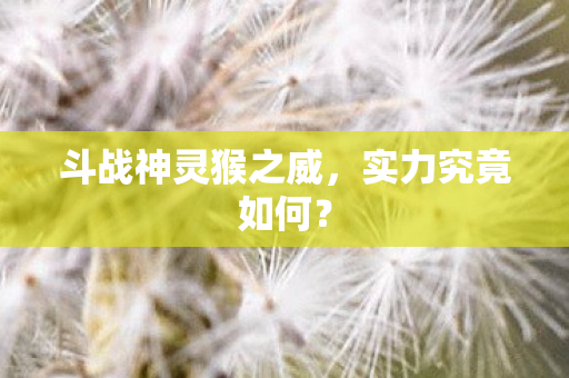 斗战神灵猴之威图片