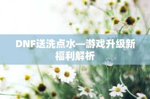 游戏升级新福利解析图片