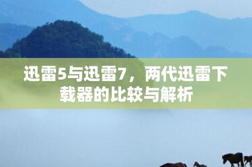 两代迅雷下载器的比较与解析图片