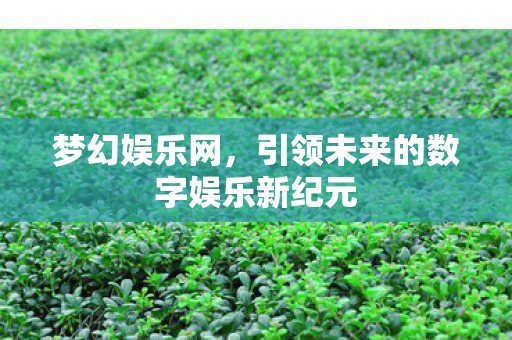 引领未来的数字娱乐新纪元图片