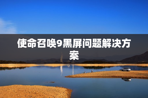 使命召唤9黑屏问题解决方案图片