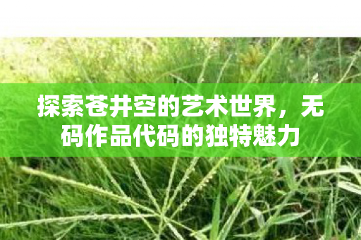 无码作品代码的独特魅力图片