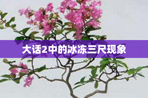 大话2中的冰冻三尺现象图片