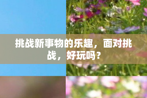 挑战新事物的乐趣图片
