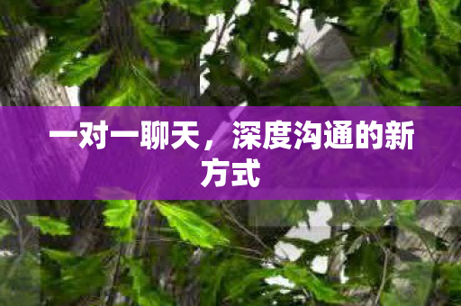 深度沟通的新方式图片