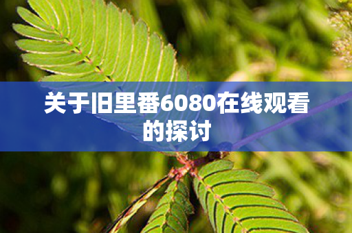关于旧里番6080在线观看的探讨图片