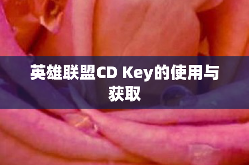英雄联盟CD Key的使用与获取图片