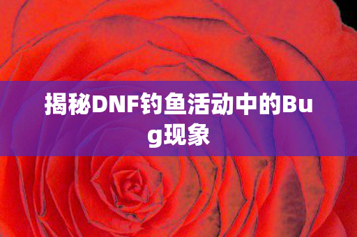 揭秘DNF钓鱼活动中的Bug现象图片