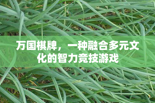 一种融合多元文化的智力竞技游戏图片