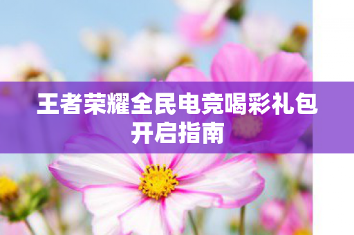 王者荣耀全民电竞喝彩礼包开启指南图片