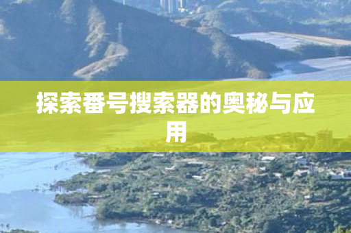 探索番号搜索器的奥秘与应用图片