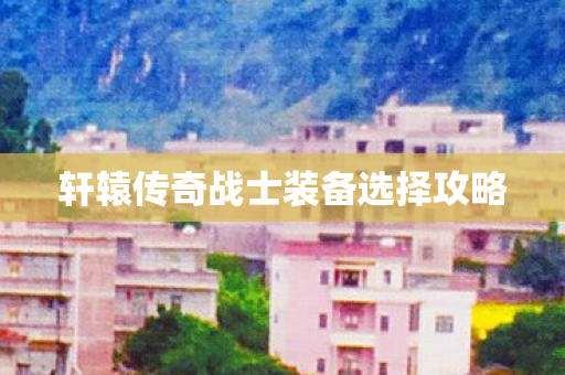 轩辕传奇战士装备选择攻略图片