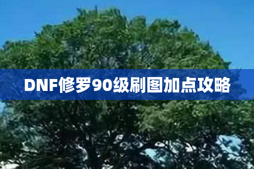 DNF修罗90级刷图加点攻略图片