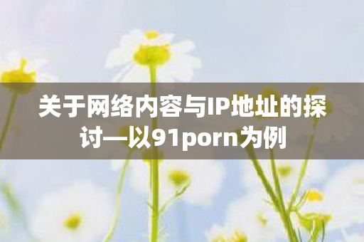 关于网络内容与IP地址的探讨图片