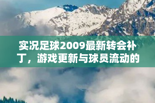 实况足球2009最新转会补丁图片