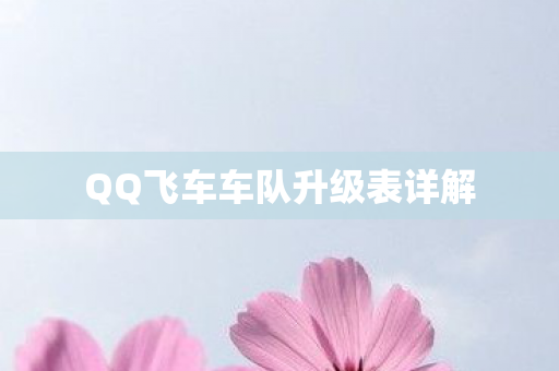 QQ飞车车队升级表详解图片