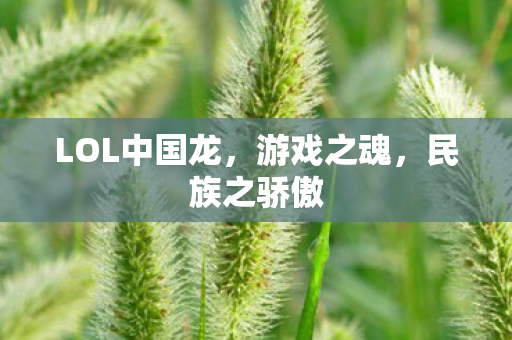 LOL中国龙图片