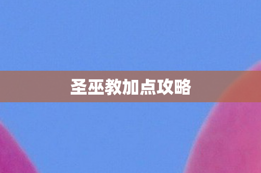 圣巫教加点攻略图片