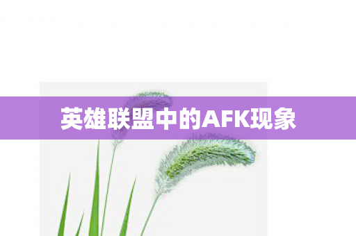 英雄联盟中的AFK现象图片