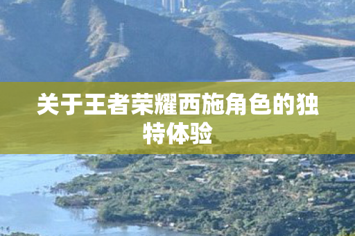 关于王者荣耀西施角色的独特体验图片