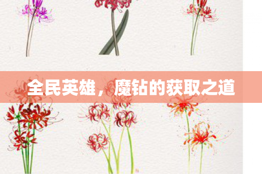 魔钻的获取之道图片