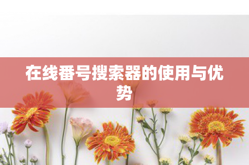 在线番号搜索器的使用与优势图片