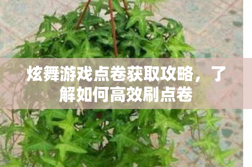 炫舞游戏点卷获取攻略图片
